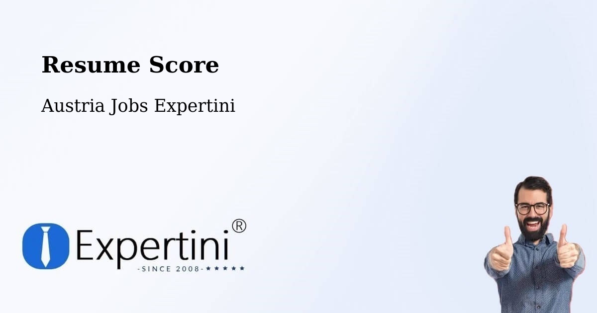 Resume Score & Job Description Match Tool – Wörgl - Austria Jobs Expertini